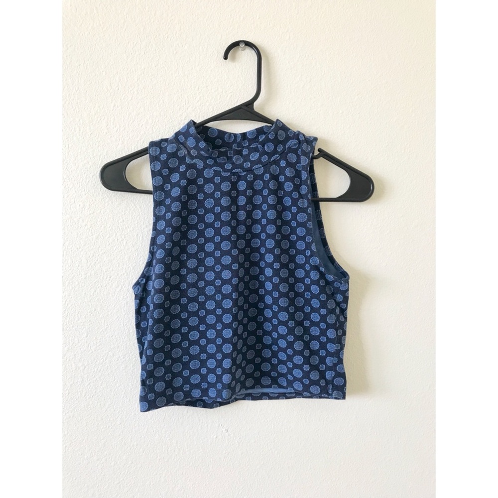 FOREVER21 DARK BLUE CROP TOP
